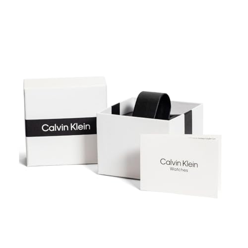 Image of Calvin Klein Ascend Qtz Basic Grey Round Dial Men's Watch|Brown Leather Material|Multi Color Band - 25200453