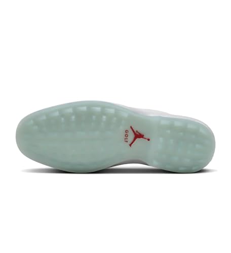 NIKE Jordan ADG 5 Men's Golf Shoes FQ6642 (White/Metallic Silver/Blue Tint/Fire Red 101) UK 10.5 (EU 45.5) - Image 2