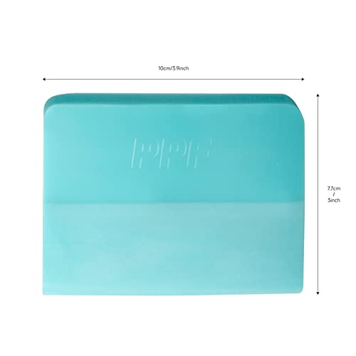 Image of FOSHIO PPF Squeegee for Vinyl, Blue 70A Hardness Medium Size Anti-Scratch TPU Rubber Window Tint Squeegee for Paint Protection Film, Car Window Tinting