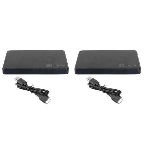 Cryofu 2 cajas de 2,5 SATA a USB 3.0 de estado sólido, con cable USB 3.0/2.0 para almacenamiento externo SSD