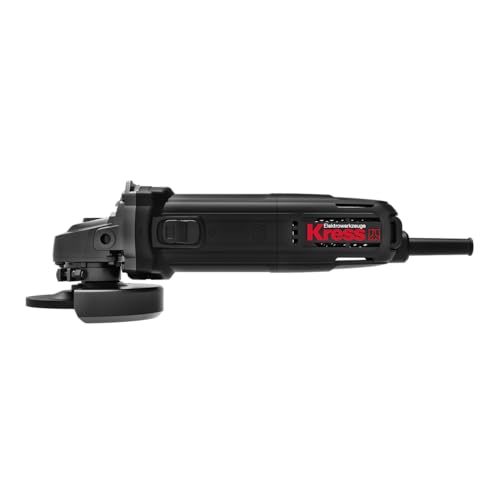 Image of Kress KU712 1100W 125mm Angle Grinder | Compact & Lightweight 4.9-Inch Grinder with 11,000 RPM Speed, Lock-On Slide Switch, Dust-Proof Bearings & Spiral Bevel Gears | Includes Handle & Spanner