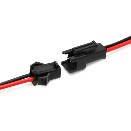 10 pares conector macho a hembra JST SM 2 pines 20 cm miniatura 5