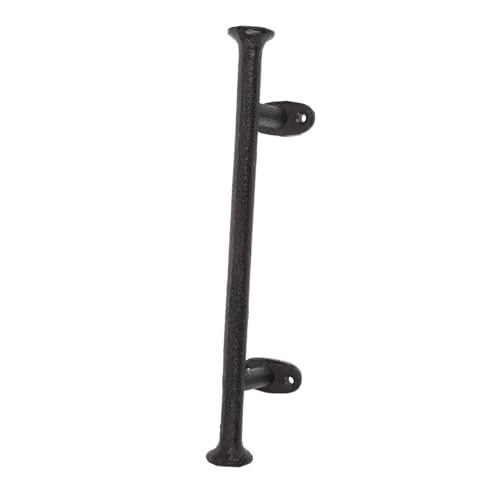 ARTIBETTER Manija para Puerta de Granero de Hierro Fundido Robusto Estilo Vintage Rústico con Tornillos para Portones Garajes y Cobertizos Decoración Artística para Jardín
