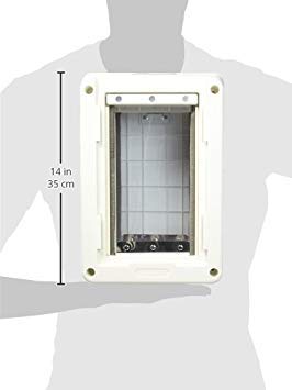 Perfect Pet The All-Weather Energy Efficient Dog Door, Small, 5" x 9.25" Flap Size