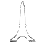 MUELODSIC 4 Stück Ausstechformen Eiffelturm aus Edelstahl Rostfrei Antihaftbeschichtet Backzubehör für Kekse Obst und Gemüseschneider Backformen für Zuhause und Bäckerei