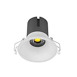 vetrineinrete® faretto led cob tondo da incasso 5 watt effetto scomparsa lampada per controsoffitto cucina soggiorno luce fredda 6500k calda 3000k o naturale 4000k (luce fredda 6000k)