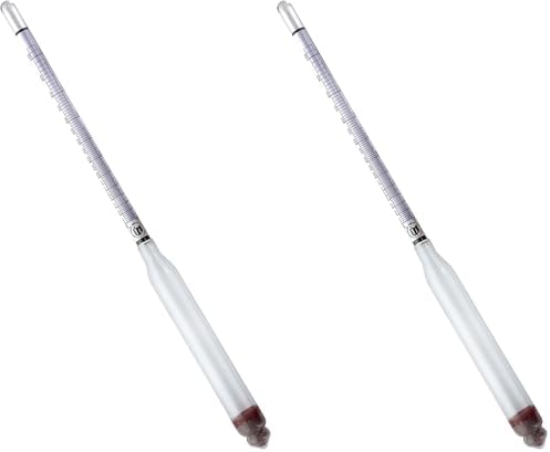 FastRack Name Hydrometer Alcohol 0-200 Proof and Tralle Hydrometer, Alcohol Proof Tester for Liquor, Distilling Moonshine - Alcohol Hydrometer for Proofing Distilled (Pack of 2)