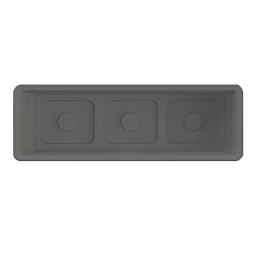 RTS Home Accents Urban Planter Body, 30-Inch, Graphite