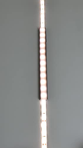 Perfil de aluminio negro Lyyt 1m para iluminación LED de cocinas 6