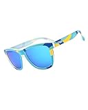 EPHIU Square Sports Polarized Sunglasses for Women Men Mirrored Running Sunglasses No Bounce No Slip