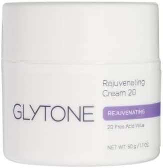 Glytone Rejuvenating Cream with 20 Free Acid Value Glycolic Acid, Moisturizer, Rich Creamy Emollient, Exfoliate, Normal to Dry Skin, 1.7 Fl Oz