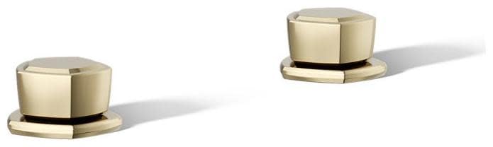 Poignées de robinet d'évier de salle de bain double commande KOHLER chrome poli - 4