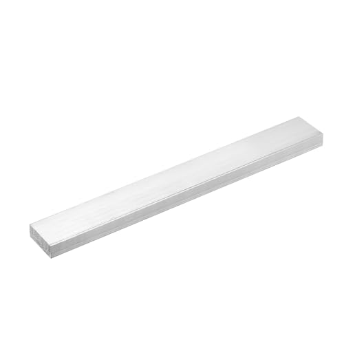 Image of uxcell Square Aluminum Flat Bar, 1 /2 inch Thick 1.2 inch Width 10 inch Length Square Aluminum Bar 6061 Aluminum Flat Plate, 12 x 30 x 254mm T6511 Solid New Mill Stock for Industrial Building