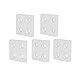 5Pcs Aluminum End Alloy Metal Cover Plate Linear Moving Parts 4040 Double Fasteners for Industrial Fixing Robot Projects (Silver),Linear Motion Parts