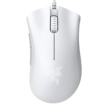 Mouse gamer Razer DeathAdder Essential, sensor óptico de 6400 DPI, Mercury White