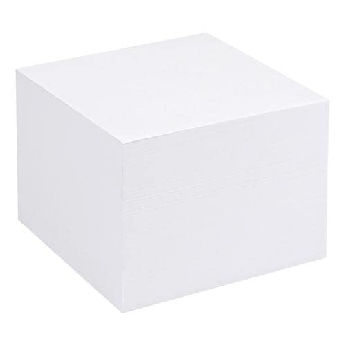 5 Star Office Refill Block for Noteholder Cube Approx. 750 Sheets of Plain Paper 90x90mm White + Free finchley Refill Pen (1)
