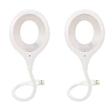 Gadpiparty 2pcs Voice Control USB Reading Flexible Gooseneck Led Light for Bedside Reading Soft Night Light Smart Voice Activation for Bedroom Office and Study Use