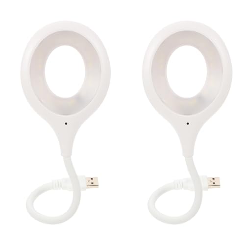 Gadpiparty 2pcs Voice Control USB Reading Flexible Gooseneck Led Light