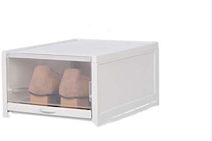 Push drawer type stackable shoe box Clearance