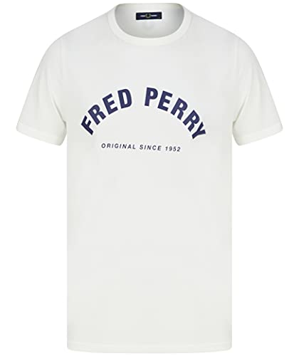 Fred Perry Camiseta de manga corta para hombre, blancanieves, XL
