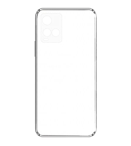 Image of Soft Flexible Silicone Back Cover Compatible with Vivo Y21 2021 / Y21T / Y33s, Transparent Case