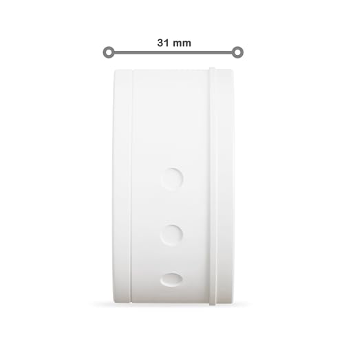 CusoTec Deckendose 5 Stück 70mm x 30mm Deckenbaldachin Abzweigbaldachin Abzweigdose Lampen Verteilerdose Baldachin, aus Kunststoff, Weiß (5)