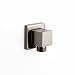 JiaYouJia Solid Brass Square Shower Wall Supply Elbow for Hand Shower in Brushed Nickel