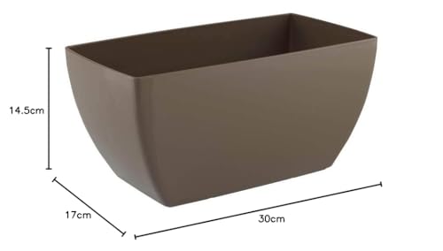 Vasart Siena Vaso de Flores, Taupe, 30x17cm, 1 Unidad