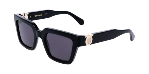 Ferragamo Donna Ferragamo SF2066S 001 Sonnenbrillen Acetato Nero  Squadrata Normale