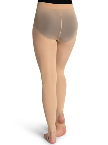 Image of Capezio womens Ultra Soft Self Knit Waistband Stirrup TightTight
