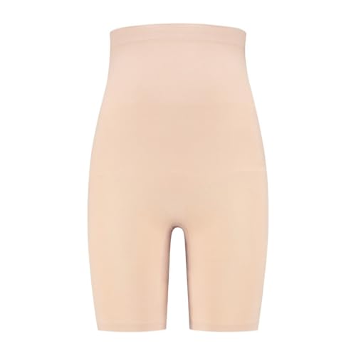 Bye Bra Soft Touch Hohe Taille Shorts, Silikonstreifen, Butt Lifting, Leg & Tummy Control, High Intensity, Seamfree, S-XXL, Beige/Schwarz, beige, 36
