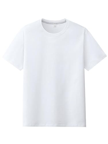 Pure White Unisex Adults Short-Sleeve T-Shirt L