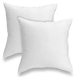 Foamily Square Cotton Blend Throw Pillow Inserts Set of 2, 26 x 26 in Pillow Inserts for Indoor Use, Euro Sham Insert, Couch & Bed Pillow Insert & Throw Filler