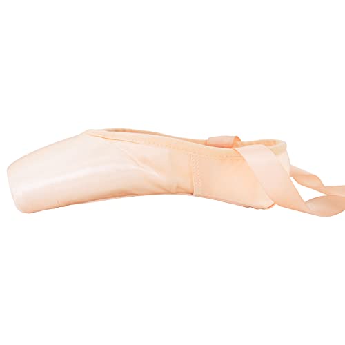 Women's Ballerina Shoes Professional Ballet Dance Satin Pointe Shoes for Girls with Bag and Toe Pads4