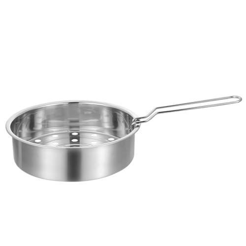 HOMOBABE 1pezzi Steamer Acciaio Inossidabile Con Manico Vapore Per Cucina Elettrica Per Verdure e Riso Facile Da Pulire e Utilizzare Massima Conservazione Nutrienti