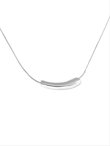 Collier pour femmes en argent 925 hypoallergénique pendentif chute d'eau pour peaux sensibles