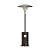 MUHUB 48,000 BTU Patio Heater for Outdoor, Bronze Stainless Steel Burner and Wheels, Propane Heater With Round Table Design, Tall Standing Heater for Home Backyard, Deck, Porch and Commercial