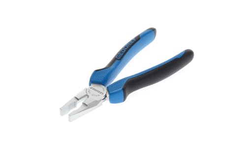 GEDORE Kombizange zum Schneiden/Halten/Drehen, lange Schneiden, 2-Komponenten-Griff, DE-Modell, Länge 180 mm, 8210-180 JC