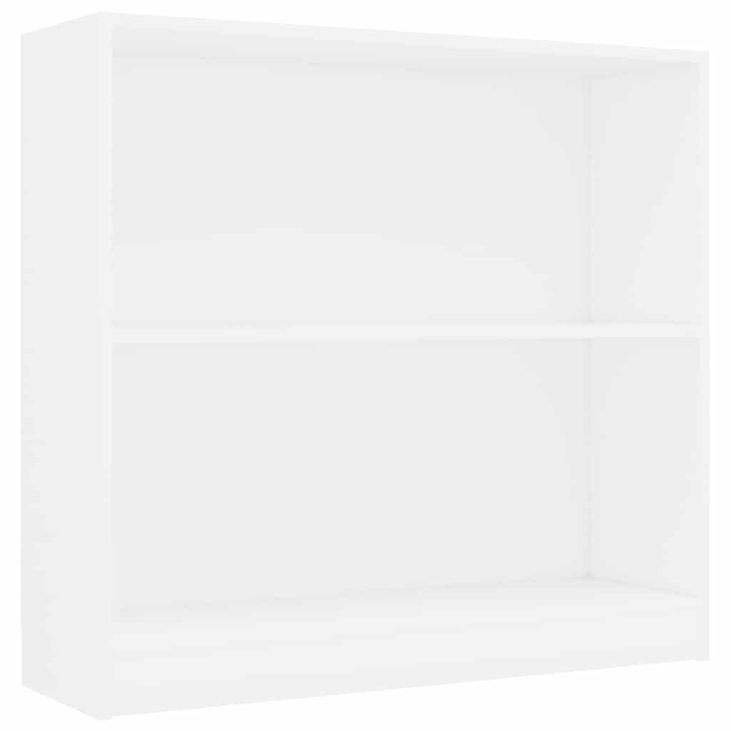 vidaXL Bookcase White 80x24x75 cm Engineered Wood — image 1