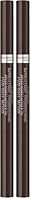 Rimmel Brow This Way Fill & Sculpt Eyebrow Definer, 003 Dark Brown (Pack of 2)