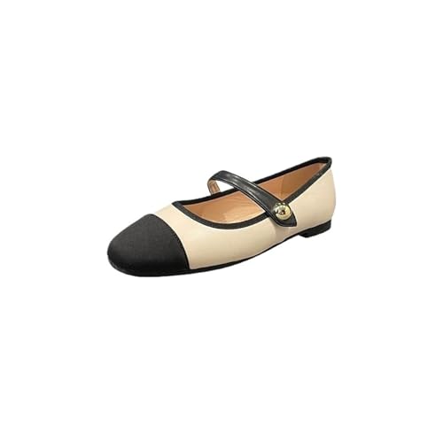 Women Flat Shoes Fashionable and Versatile Slip On Flats Mary Jane Shoes Women