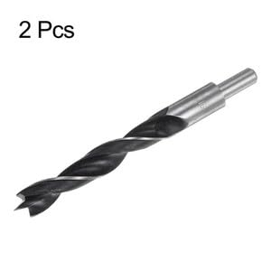 #US 2pcs Brad Point Drill Bits 16mm Dia #45 Steel Round Shank Wood Drilling
