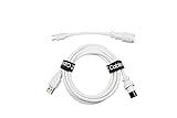 Tez Cables S-Series Aviator Keyboard Cable for Mechanical Keyboards USB-C (White, Painted GX-16)
