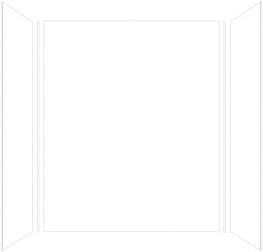 Transolid EWK603272-31 Expressions 3-Panel Shower Wall Kit, 32-in L x 60-in W x 72-in H, White