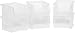 Akro-Mils 08212Sclar 30210 Plastic Storage Stacking AkroBins for Craft and Hardware (6 Pack), Clear
