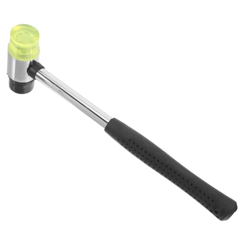 Cabilock Heavy-duty Rubber Mallet for Flooring Tile Installation 30mm Woodworking Hammer for Diy Professional Projects