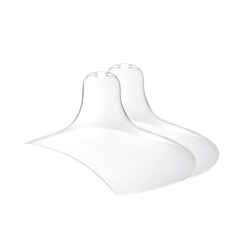 Image of Nipple Shields Breastfeeding 20MM, Nipple Shell Guards for Nursing Newborn Baby, BPA Free Reusable Soft Silicone for Breastfeeding with Latch Difficulties or Flat or Inverted Nipples (2 Count)