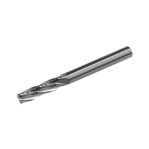 Image of Square End Mill JESTUOUS Carbide 4 Spiral Flute Drill Bits 1 /4 inch Shank Dia.1 Cut Length for Milling Metal,1 Piece