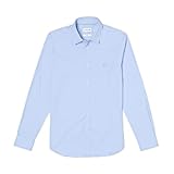 Manico lungo Lacoste Ch5366 Camicia, Blu (Lagon Cqm), Medium (Taglia Produttore: 40) Uomo
