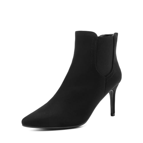 Women's Pointed Toe Stiletto High Heel Ankle Boots